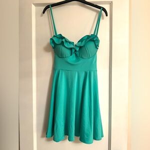 DRESS - 👗 Turquoise spaghetti strap summer dress - size small